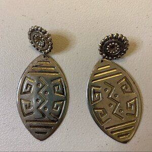 Vintage 90s Aztec Design Earrings​